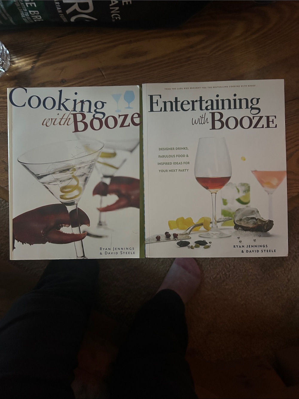 Cooking with Booze / Entertaining with Booze - Cookbook Duo